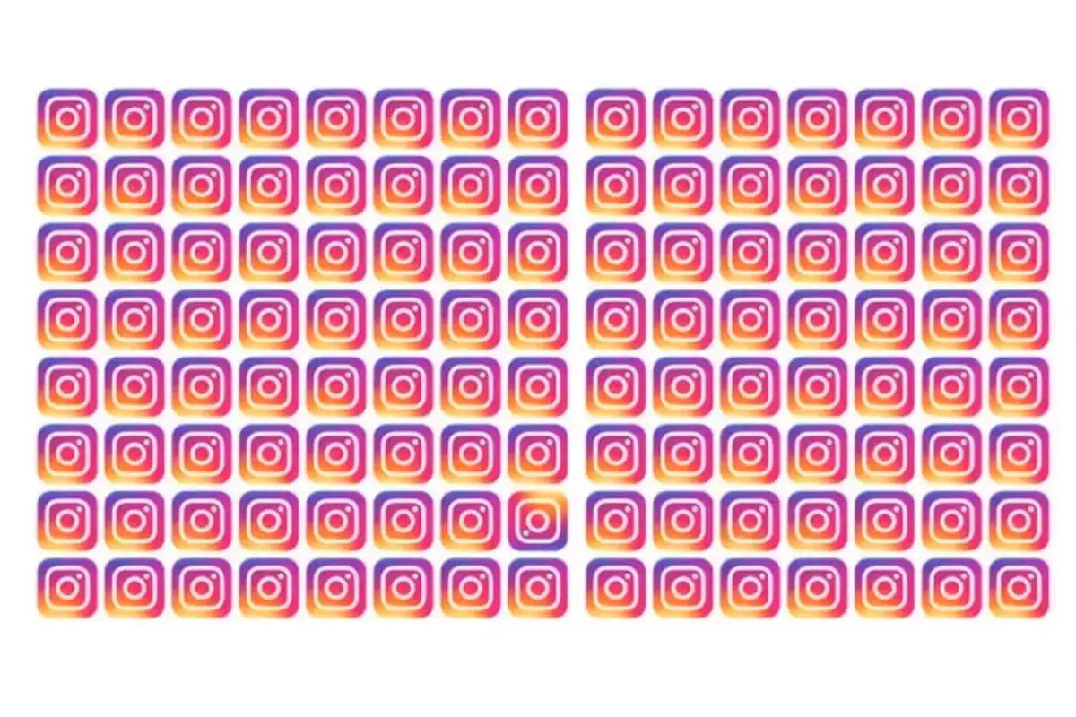 Are You Up For The Challenge Find The Different Instagram Logo In This Image!